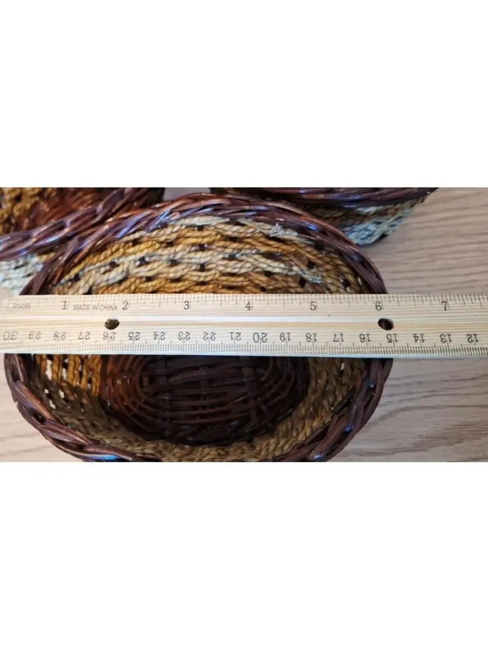 Handwoven Seagrass Baskets 6.5